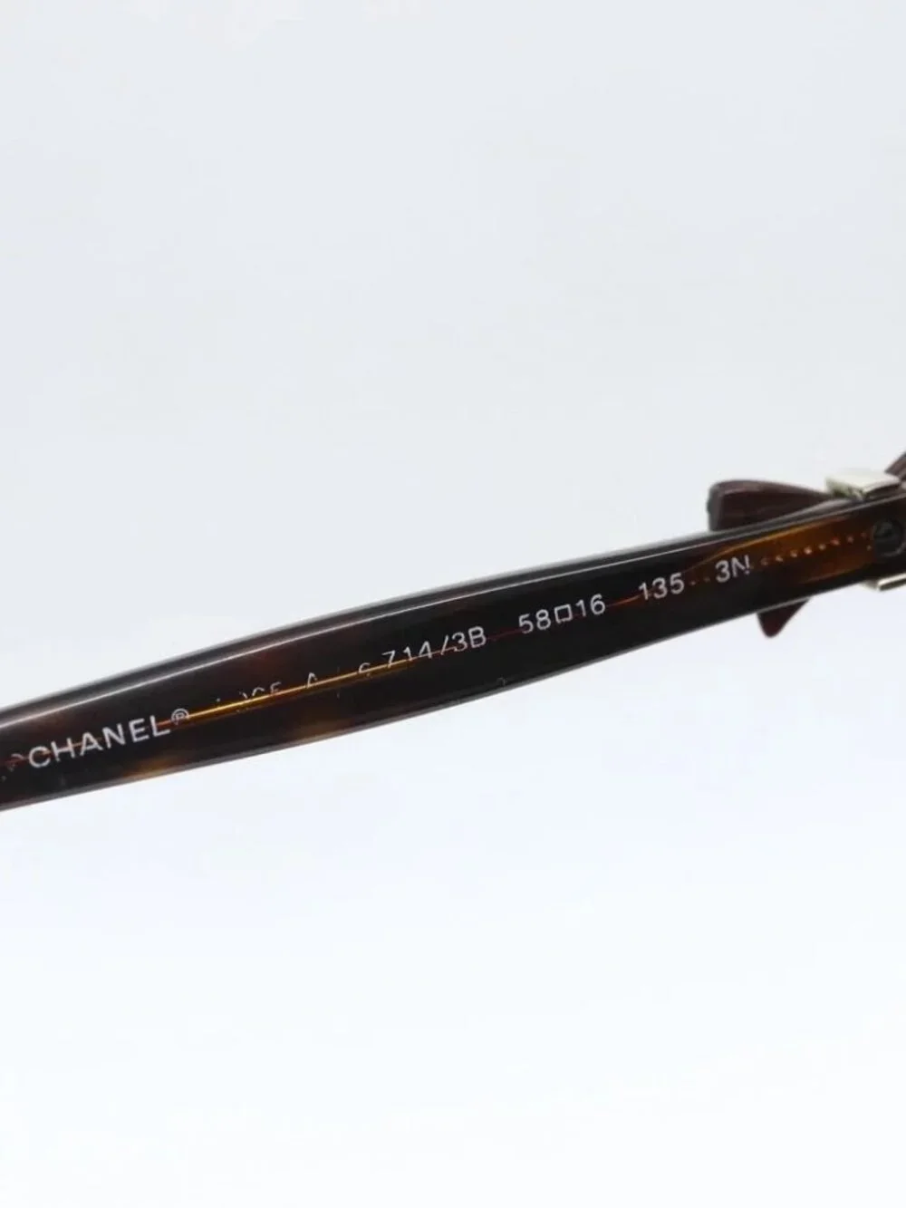 CHANEL Sunglasses plastic Brown CC Auth 159073